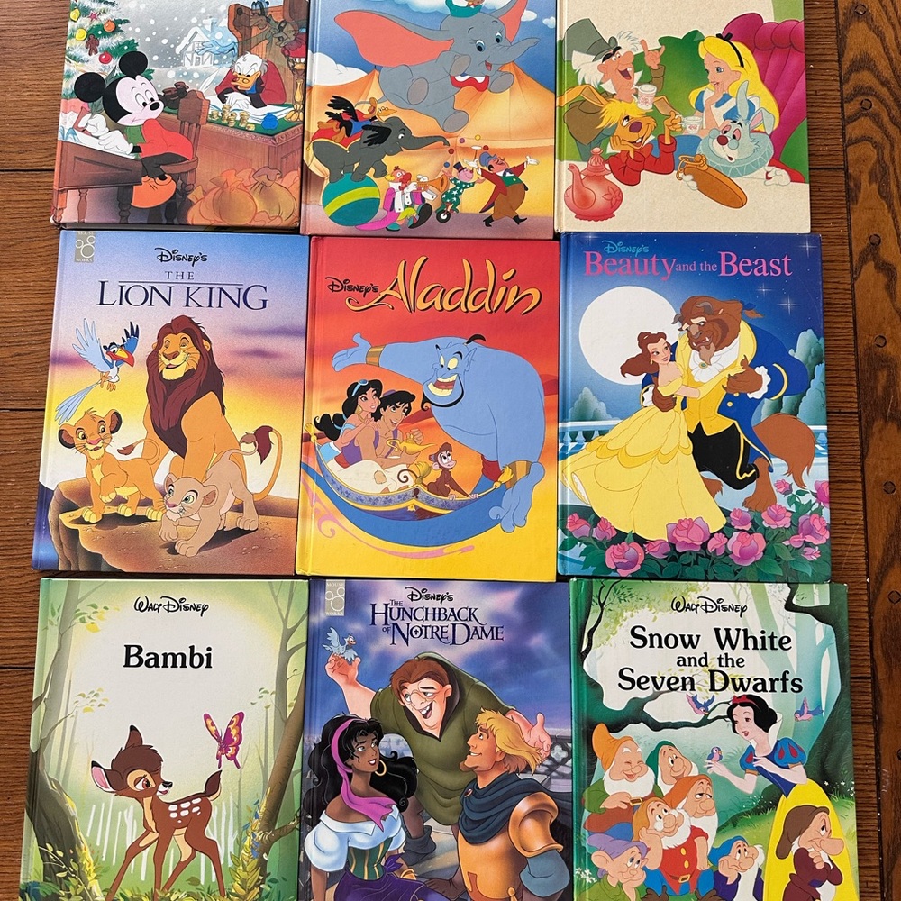 Vintage Large Hardcover Disney Book Bundle
